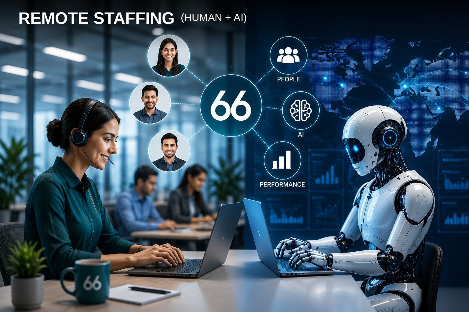 Professionals supported by intelligent automation
